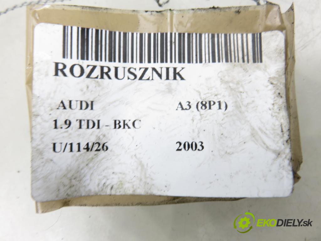 AUDI A3 (8P1) HB 2003 77,00 1.9 TDI PD 105 - BKC 1896,00 Štartér 02Z911023H (Štartér)
