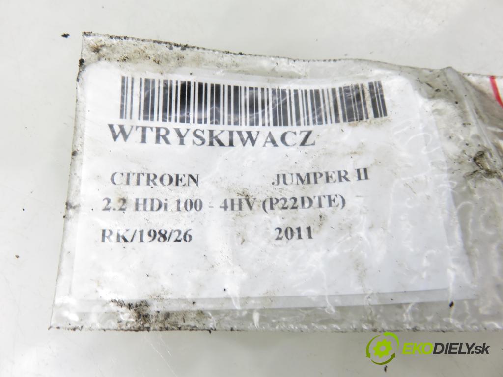CITROEN JUMPER Skrzynia FURGON 2011 74,00 2.2 HDi 100 - 4HV (P22DTE) 2198,00 vstrekovač 6C1Q9K546AC (Vstrekovač paliva)