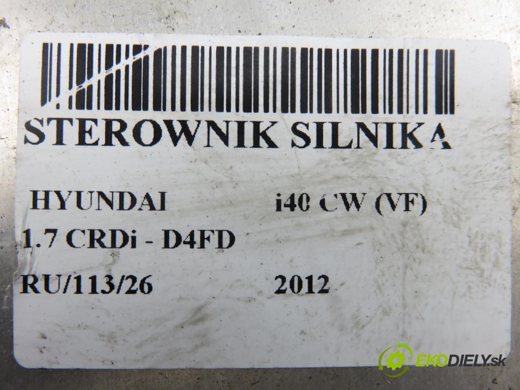 HYUNDAI i40 CW (VF) KOMBI 2012 100,00 1.7 CRDi 136 - D4FD 1685,00 Riadiaca jednotka Motor 391202A205 ; 0281018051