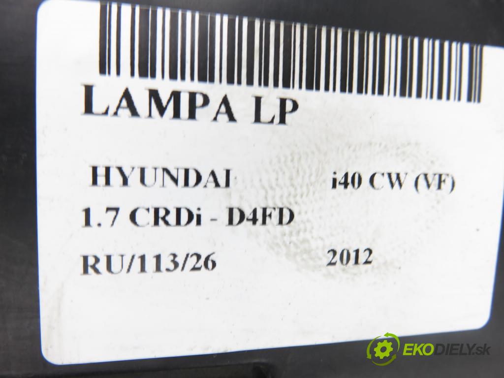 HYUNDAI i40 CW (VF) KOMBI 2012 100,00 1.7 CRDi 136 - D4FD 1685,00 Svetlo LP 