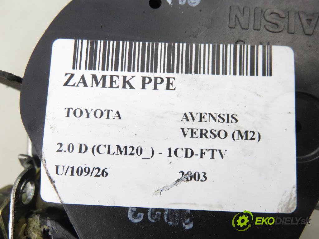 TOYOTA AVENSIS VERSO (_M2_) MINIVAN 2003 85,00 2.0 D (CLM20_) - 1CD-FTV 1995,00 zámok 