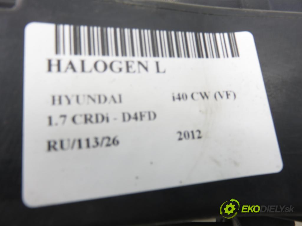 HYUNDAI i40 CW (VF) KOMBI 2012 100,00 1.7 CRDi 136 - D4FD 1685,00 Hmlové svetlo, hmlovka L 922013Z010