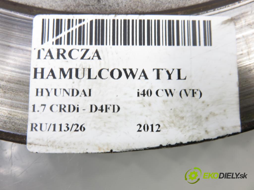 HYUNDAI i40 CW (VF) KOMBI 2012 100,00 1.7 CRDi 136 - D4FD 1685,00 Lamela kotúč brzdová zadné 4688C