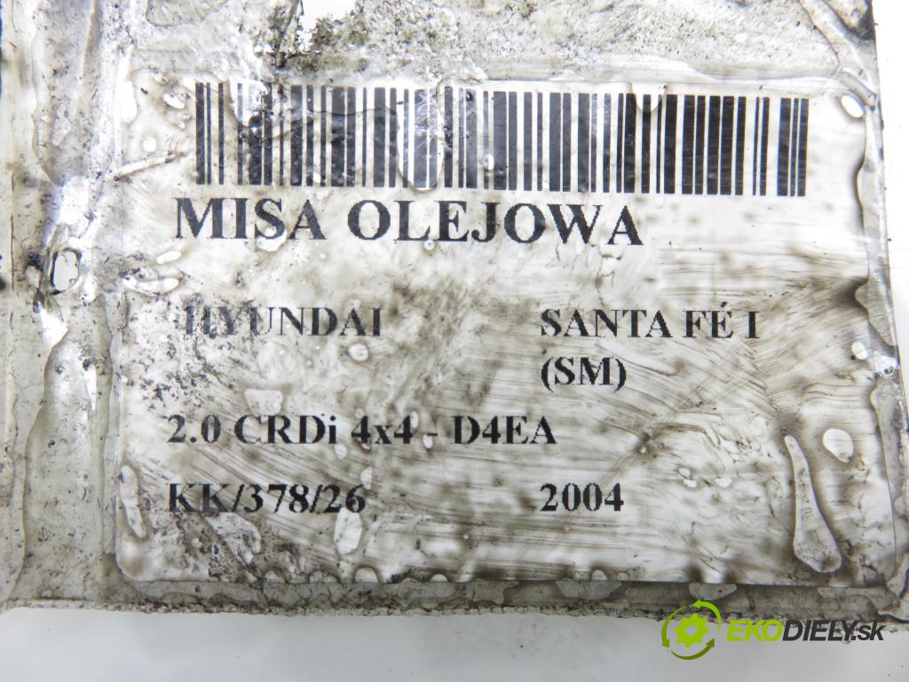 HYUNDAI SANTA FÉ I (SM) SUV 2004 83,00 2.0 CRDi 4x4 113 - D4EA 1991,00 vana olejová  (Olejová vana)