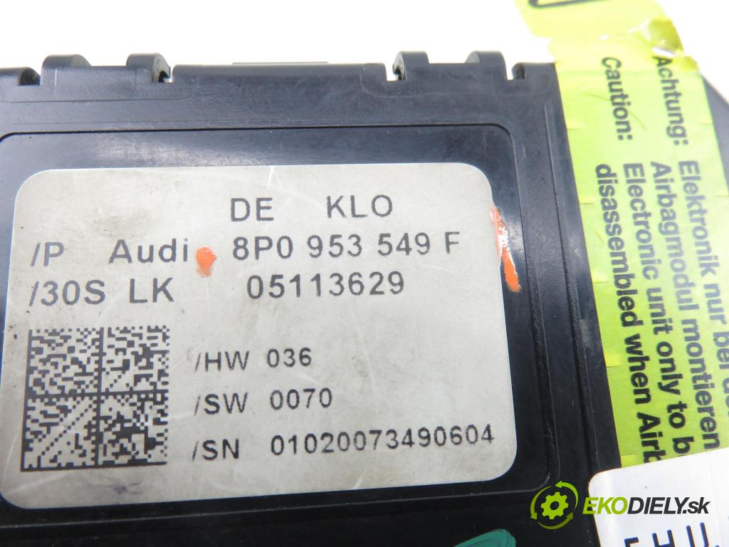 AUDI A3 (8P1) HB 2003 77,00 1.9 TDI PD 105 - BKC 1896,00 Snímač KATA ABSTRAKTNÍ: 8P0953549F