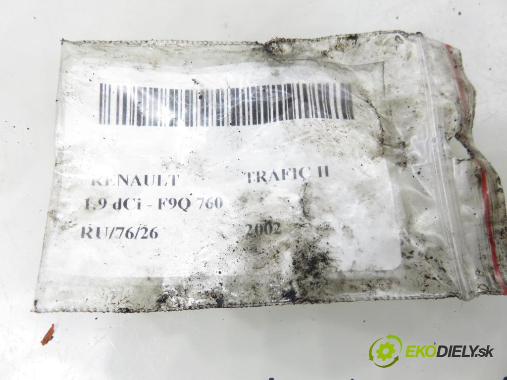 RENAULT TRAFIC II Skrzynia (FL) FURGON 2002 74,00 1.9 dCi - F9Q 760 1870,00 vstrekovač 0445110021 ; 7700111014 (Vstrekovač paliva)