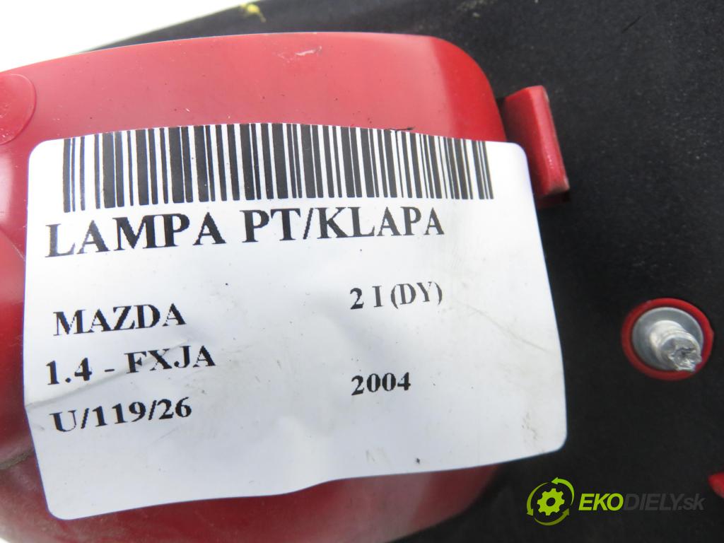 MAZDA 2 (DY) HB 2004 59,00 1.4 - FXJA 1388,00 Svetlo pravé zadné kufor 3M7113547AG