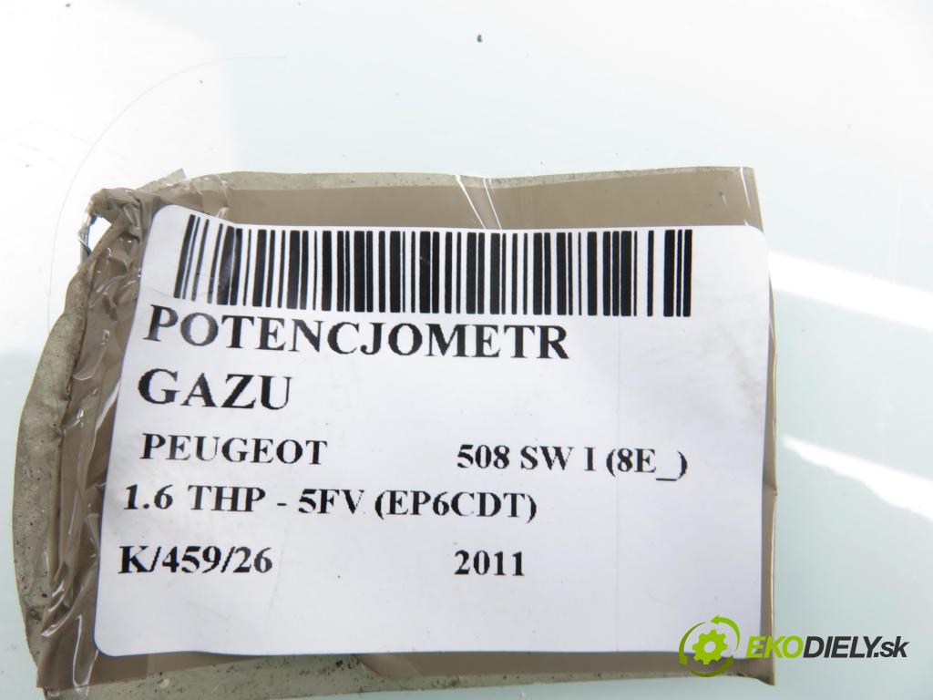 PEUGEOT 508 SW I (8E_) KOMBI 2011 115,00 1.6 THP - 5FV (EP6CDT) 1598,00 potenciometr plynového pedálu 0280755159 ; 9686212980 (Potenciometr plynového pedálu)