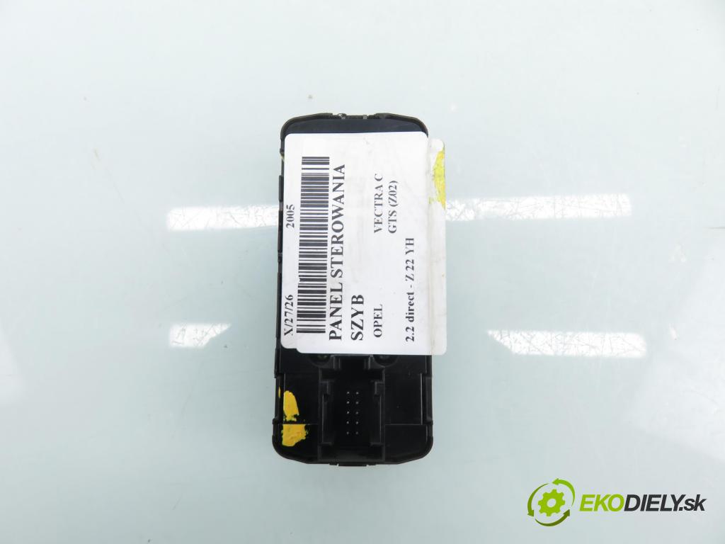 OPEL VECTRA C GTS (Z02) LIFTBACK 2005 114,00 2.2 direct 155 - Z 22 YH 2198,00 Panel ovládania okien 09185954