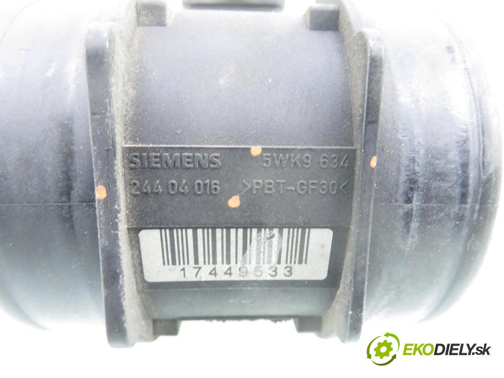 OPEL VECTRA C GTS (Z02) LIFTBACK 2005 114,00 2.2 direct 155 - Z 22 YH 2198,00 váha vzduchu vzduchu 24404016 ; 5WK9634