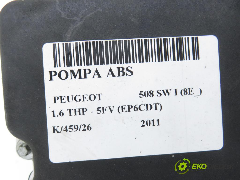 PEUGEOT 508 SW I (8E_) KOMBI 2011 115,00 1.6 THP - 5FV (EP6CDT) 1598,00 Pumpa ABS 0265951245 (Pumpa ABS)