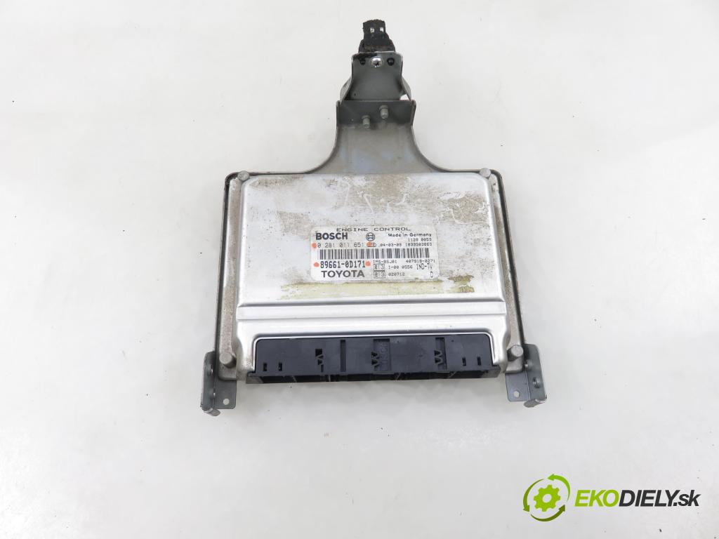 TOYOTA YARIS (_P1_) HB 2004 55,00 1.4 D-4D (NLP10_) - 1ND-TV 1364,00 řídící jednotka motora 0281011651 ; 896610D171