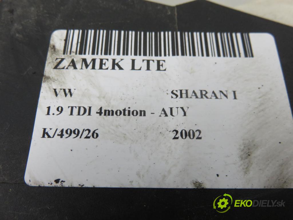 VW SHARAN (7M8, 7M9, 7M6) VAN 2002 85,00 1.9 TDI PD 115 4motion - AUY 1896,00 zámok LTE 93BG220A20DD
