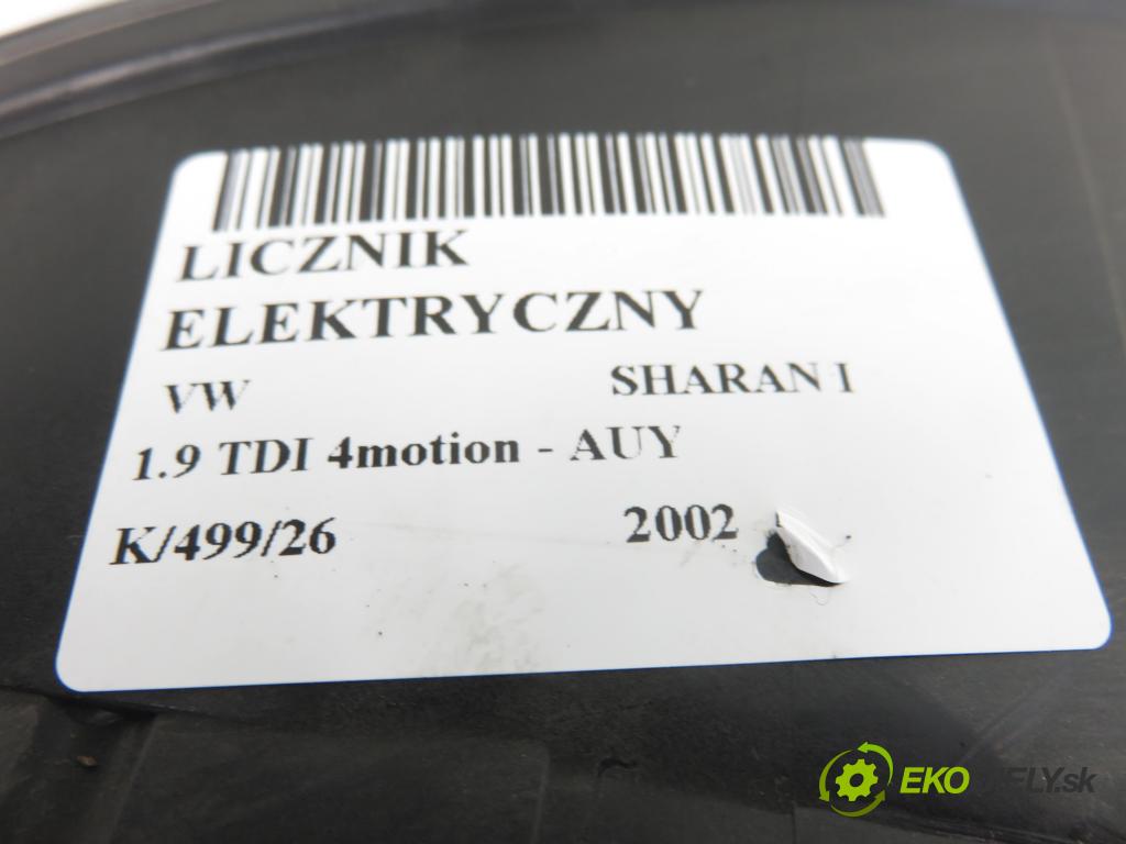 VW SHARAN (7M8, 7M9, 7M6) VAN 2002 85,00 1.9 TDI PD 115 4motion - AUY 1896,00 Prístrojovka elektrický 7M3920800H ; YM2110849ZD