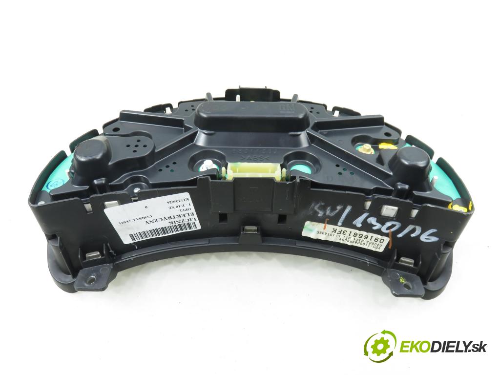 OPEL CORSA C (X01) HB 2002 43,00 1.0 12V 58 - Z 10 XE 973,00 prístrojovka elektrický 09166813FK