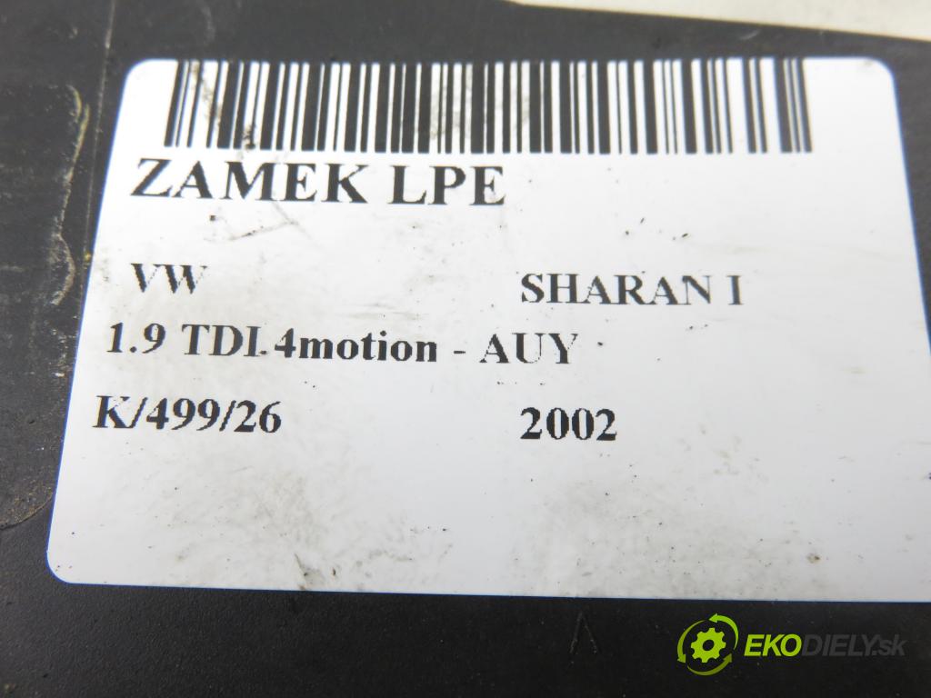 VW SHARAN (7M8, 7M9, 7M6) VAN 2002 85,00 1.9 TDI PD 115 4motion - AUY 1896,00 zámok 93BG220A20DD