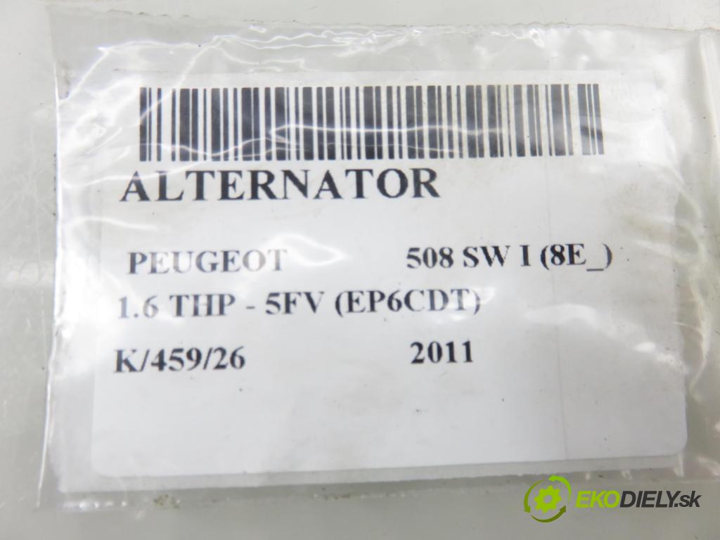 PEUGEOT 508 SW I (8E_) KOMBI 2011 115,00 1.6 THP - 5FV (EP6CDT) 1598,00 Alternátor 96669980 (Alternátor)