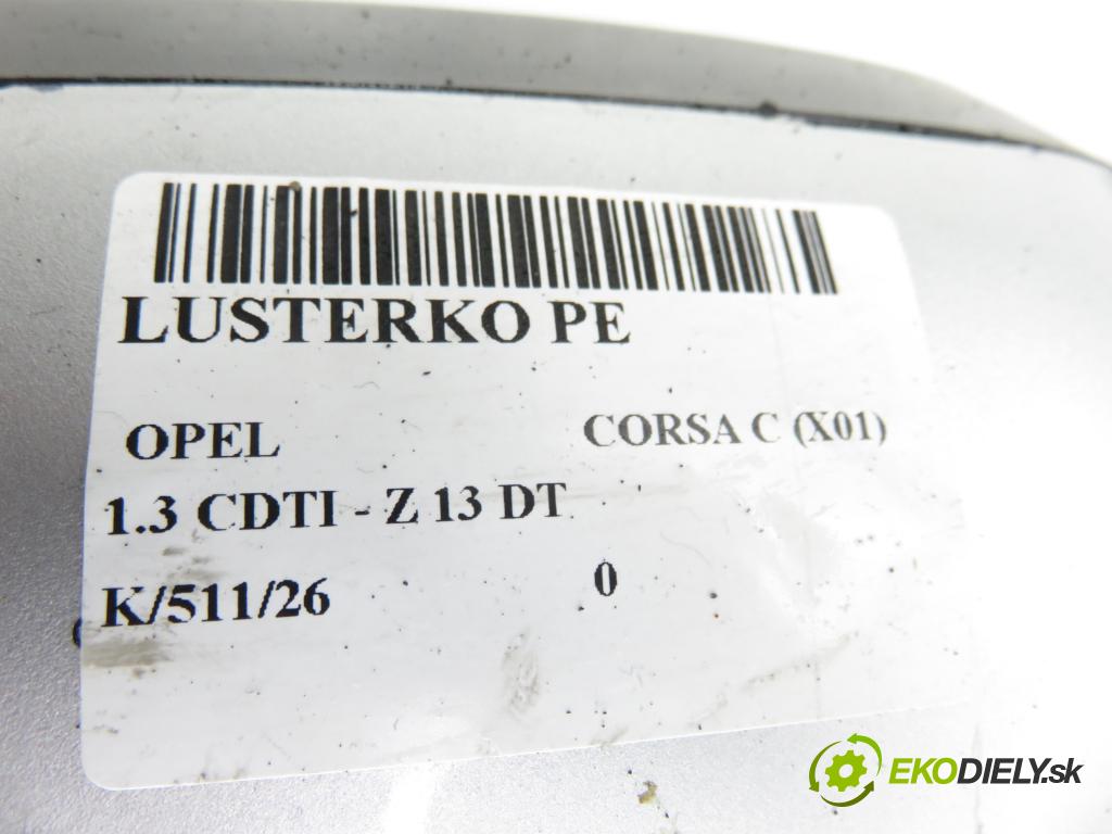 OPEL CORSA C (X01) HB 2004 51,00 1.3 CDTI - Z 13 DT 1248,00 Spätné zrkadlo 