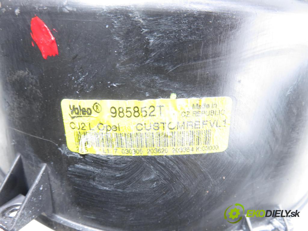 OPEL VECTRA C GTS (Z02) LIFTBACK 2005 114,00 2.2 direct 155 - Z 22 YH 2198,00 Ventilátor vetráku 985852T ; 006962R