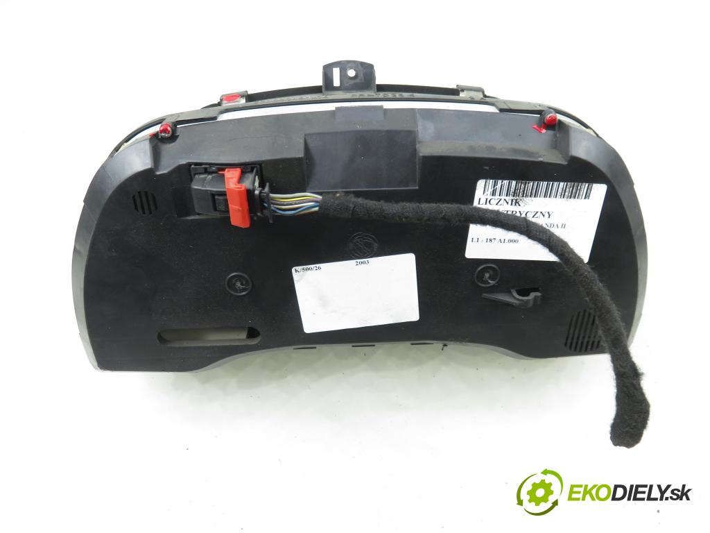 FIAT PANDA (169_) HB 2003 40,00 1.1 54 - 187 A1.000 1108,00 Prístrojovka elektrický 46801541