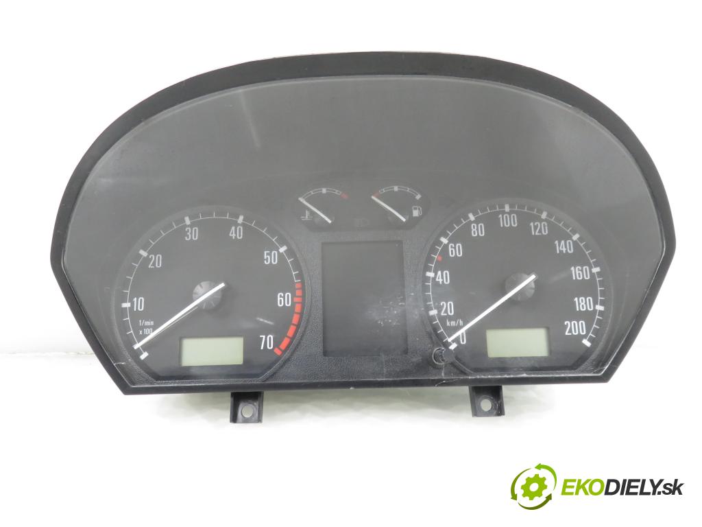 SKODA FABIA I (6Y2) HB 2001 44,00 1.4 - AZF 1397,00 Prístrojovka elektrický 6Y1919880C ; 110080015005