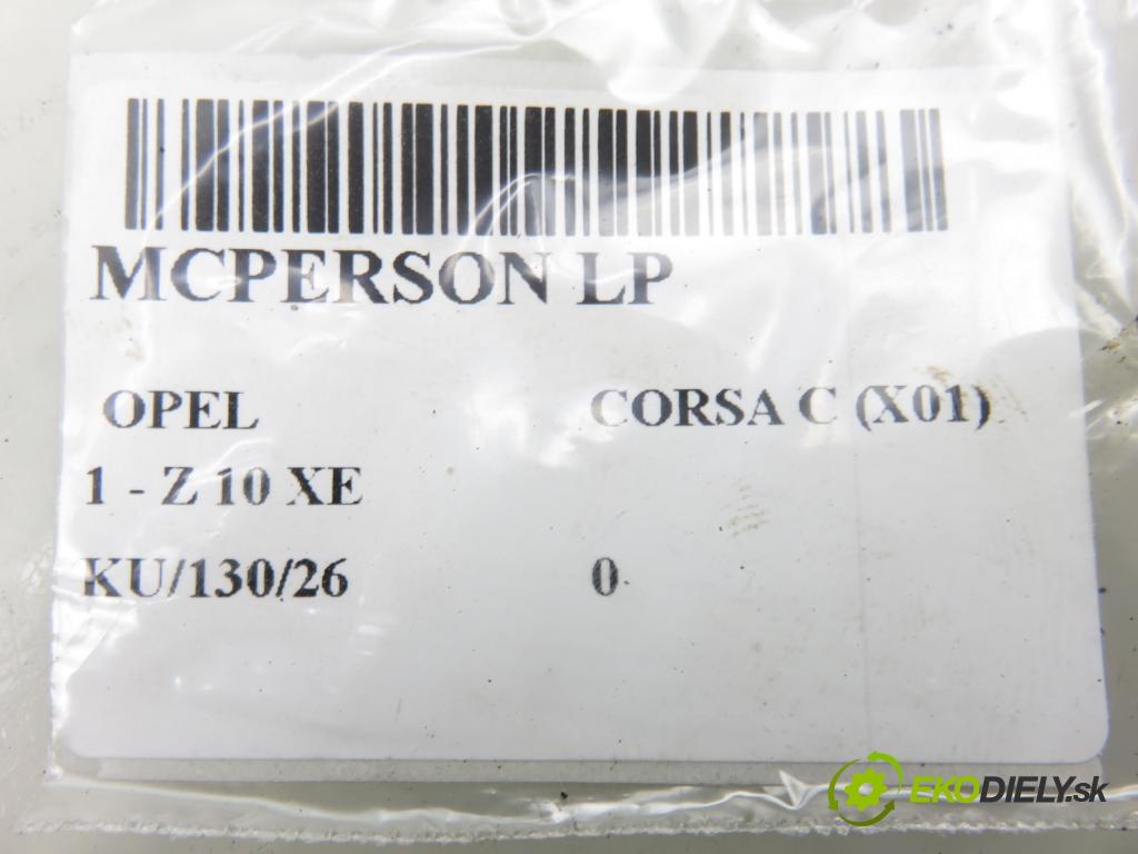 OPEL CORSA C (X01) HB 2002 43,00 1.0 12V 58 - Z 10 XE 973,00 MCPERSON LP AGX027MT