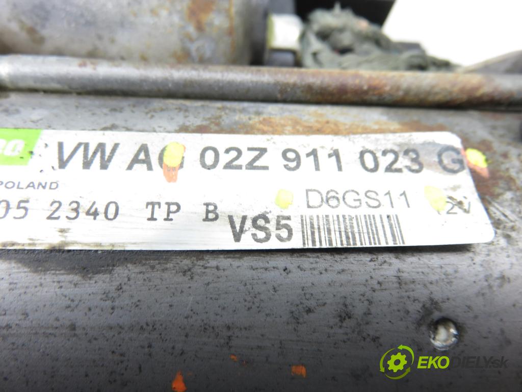 VW PASSAT B6 (3C2) SEDAN 2005 110,00 2.0 FSI - BLR 1984,00 startér 02Z911023G ; D6GS11 (Startér)