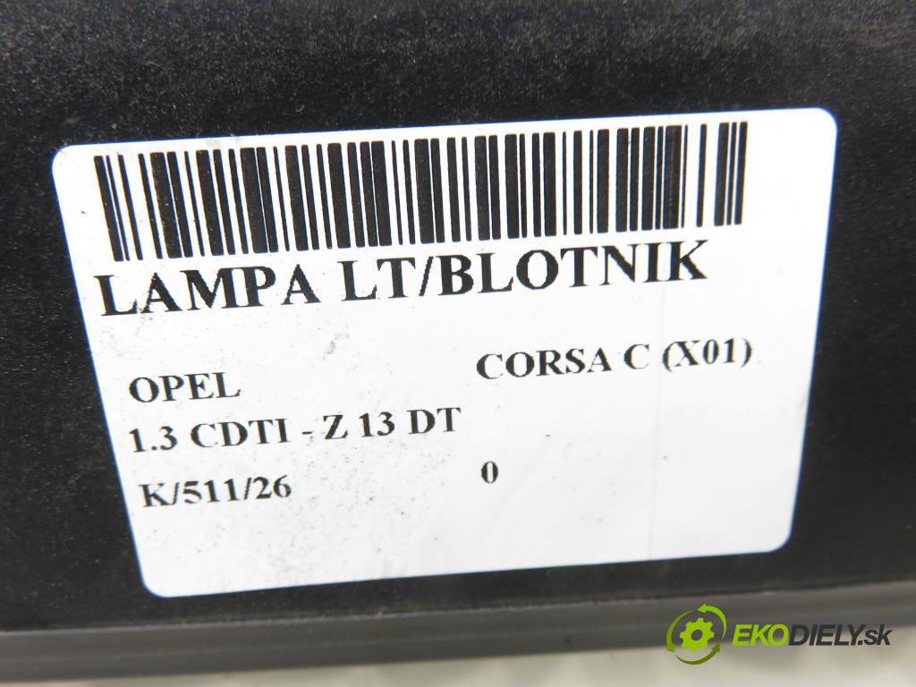 OPEL CORSA C (X01) HB 2004 51,00 1.3 CDTI - Z 13 DT 1248,00 Svetlo ľavé zadné 24457235