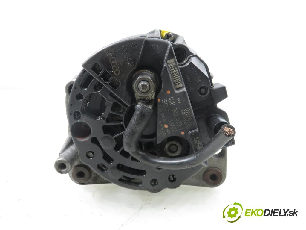 VW PASSAT B5 (3B2) SEDAN 1998 66,00 1.9 TDI 90 - AHU 1896,00 Alternátor 038903023L ; 0124325001 (Alternátor)