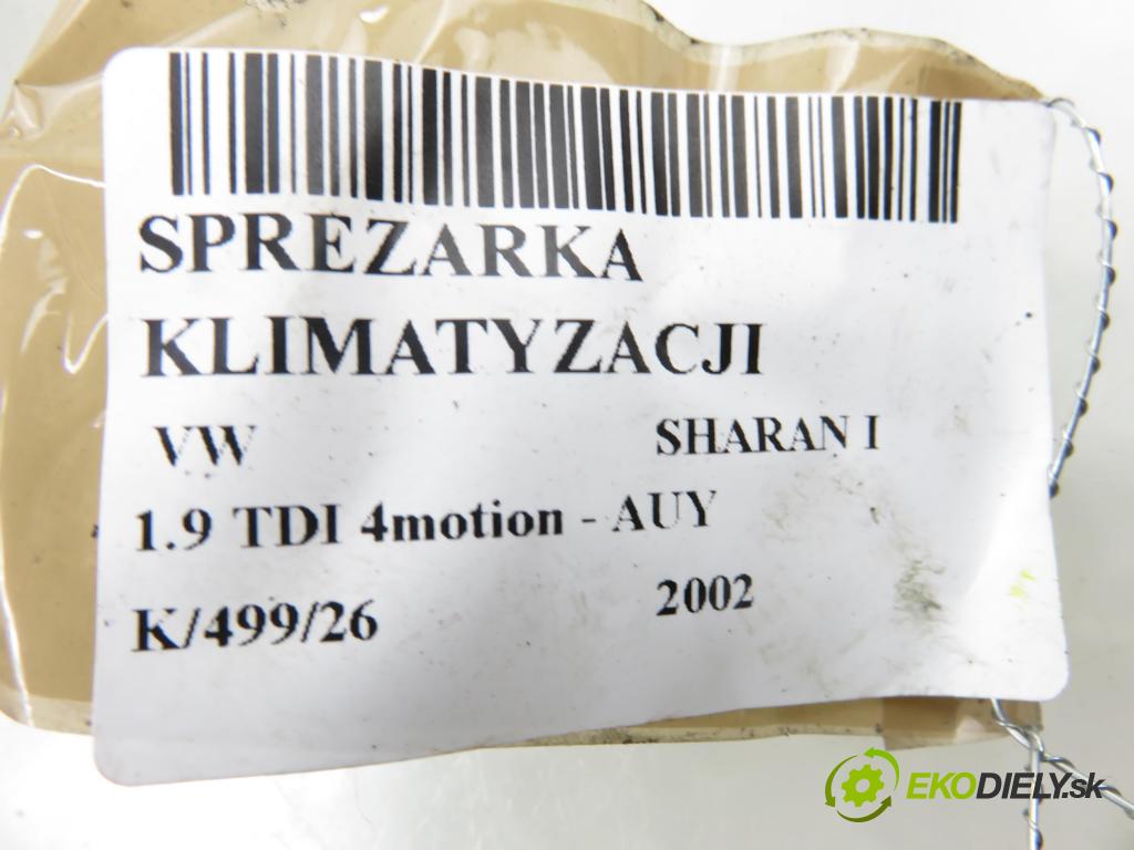 VW SHARAN (7M8, 7M9, 7M6) VAN 2002 85,00 1.9 TDI PD 115 4motion - AUY 1896,00 KOMPRESOR: klimatizácie 1J0820803A (Kompresor klimatizácie)