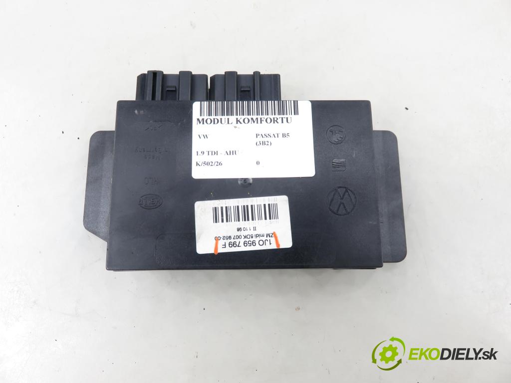VW PASSAT B5 (3B2) SEDAN 1998 66,00 1.9 TDI 90 - AHU 1896,00 MODUL komfortu 1J0959799F