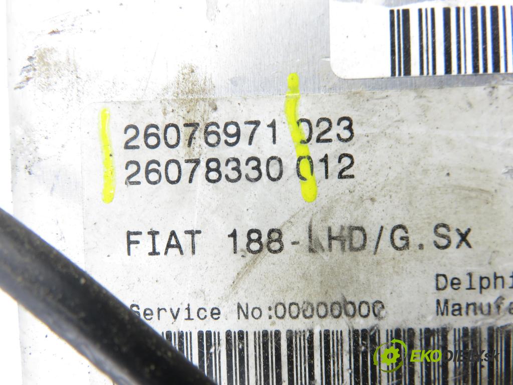 FIAT PUNTO (188_) HB 2000 59,00 1.9 JTD 80 - 188 A2.000 1910,00 serv/podporovanie elektrické 26073819 ; 26076971 ; 26078330