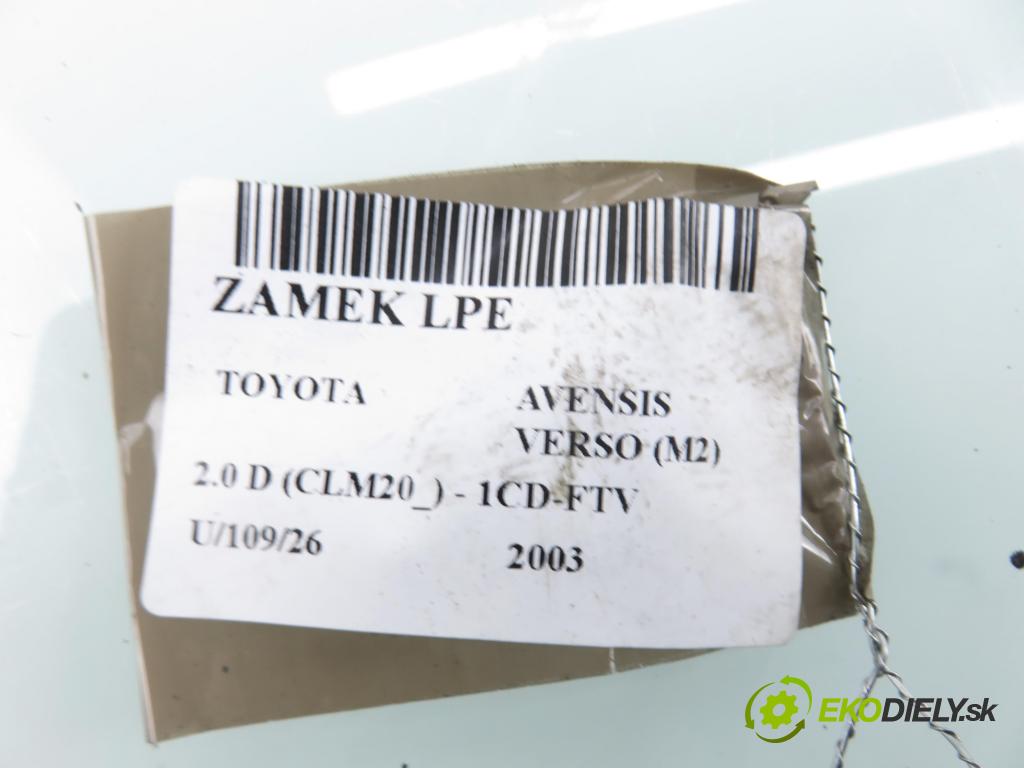 TOYOTA AVENSIS VERSO (_M2_) MINIVAN 2003 85,00 2.0 D (CLM20_) - 1CD-FTV 1995,00 zámok