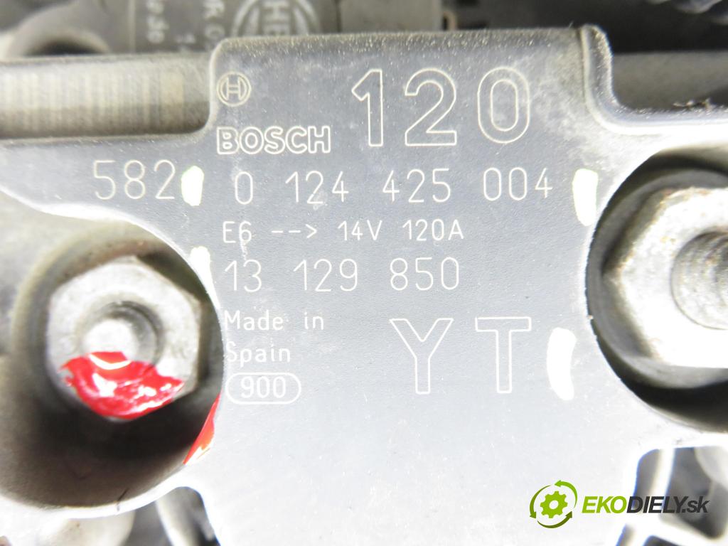 OPEL VECTRA C GTS (Z02) LIFTBACK 2005 114,00 2.2 direct 155 - Z 22 YH 2198,00 Alternátor 13129850YT ; 0124425004 (Alternátor)