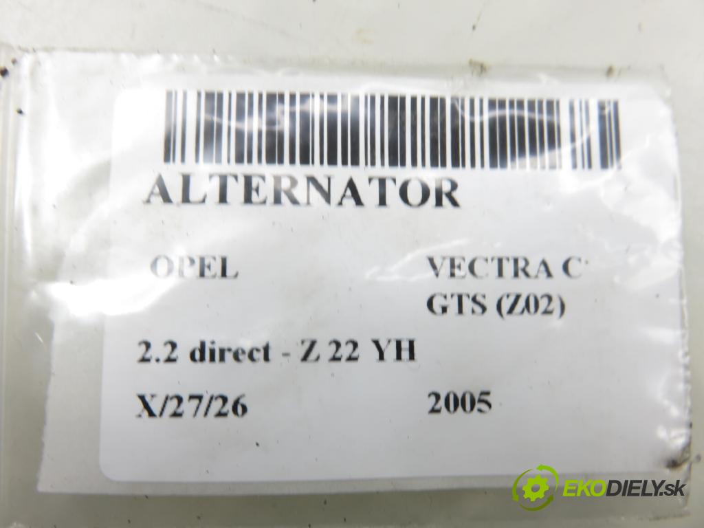 OPEL VECTRA C GTS (Z02) LIFTBACK 2005 114,00 2.2 direct 155 - Z 22 YH 2198,00 Alternátor 13129850YT ; 0124425004 (Alternátor)