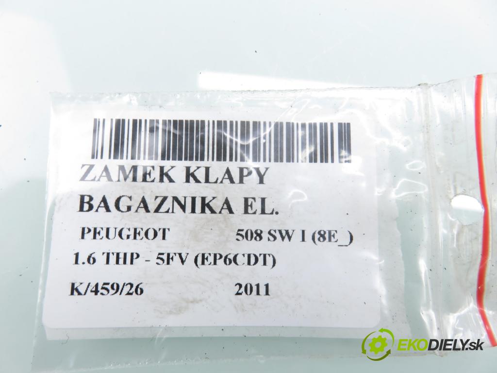 PEUGEOT 508 SW I (8E_) KOMBI 2011 115,00 1.6 THP - 5FV (EP6CDT) 1598,00 zámok dverí kufor EL. 9684648680