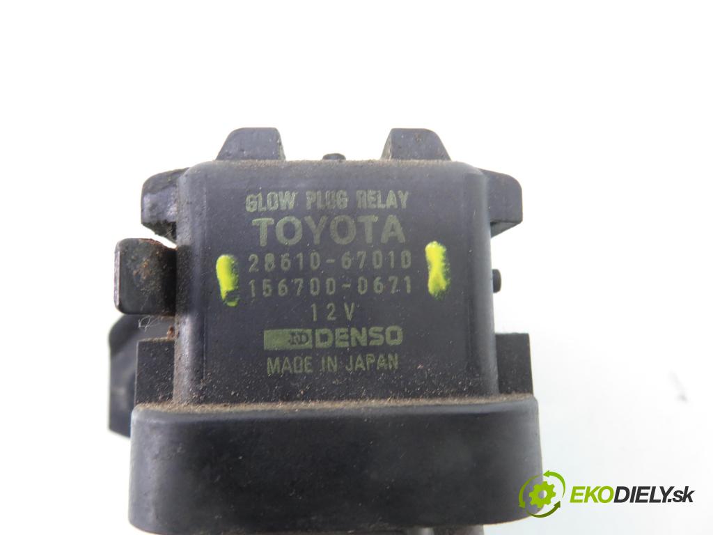 TOYOTA AVENSIS VERSO (_M2_) MINIVAN 2003 85,00 2.0 D (CLM20_) - 1CD-FTV 1995,00 RELÉ: JÚN: 2861067010 ; 1567000671