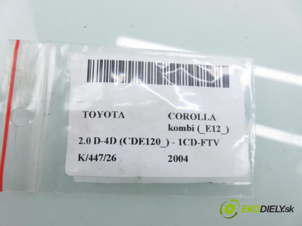 TOYOTA COROLLA kombi (_E12_) KOMBI 2004 66,00 2.0 D-4D (CDE120_) - 1CD-FTV 1995,00 ELEKTROVENTIL: VAKUUM: 2586027010 ; 1846004030