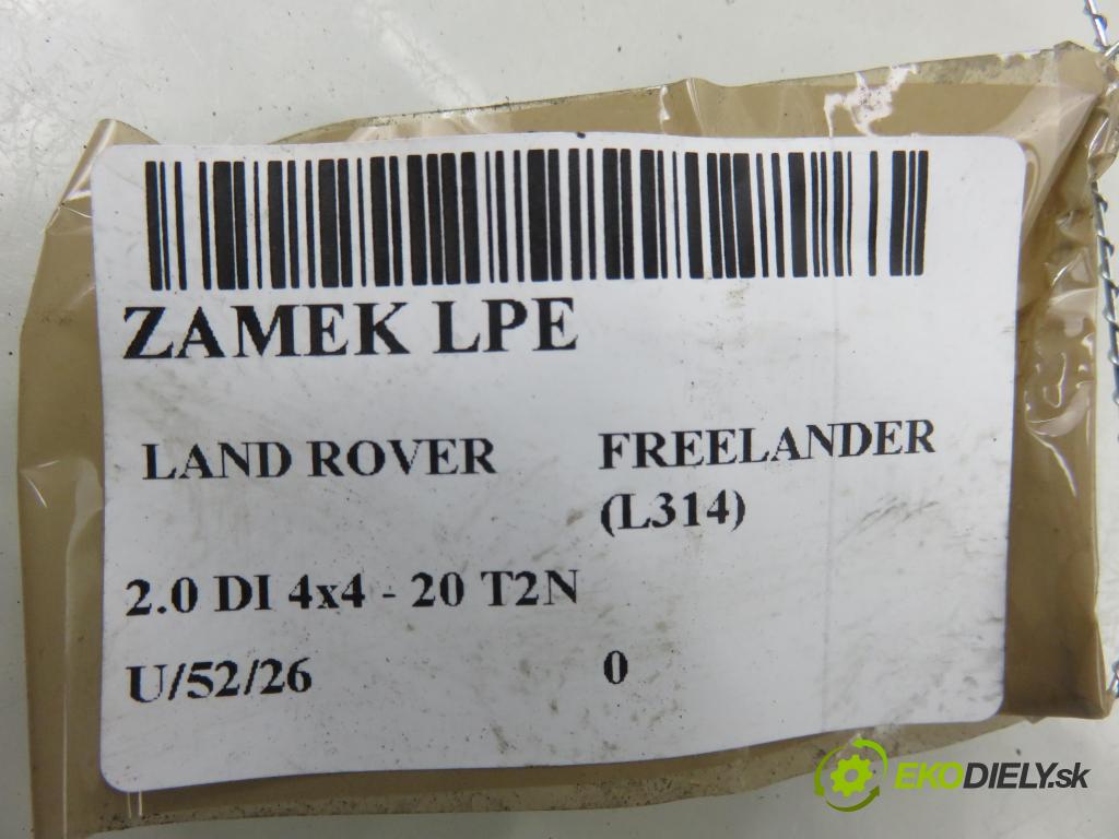 LAND ROVER FREELANDER (L314) SUV 1999 72,00 2.0 DI 4x4 - 20 T2N 1994,00 zámok ALR97830