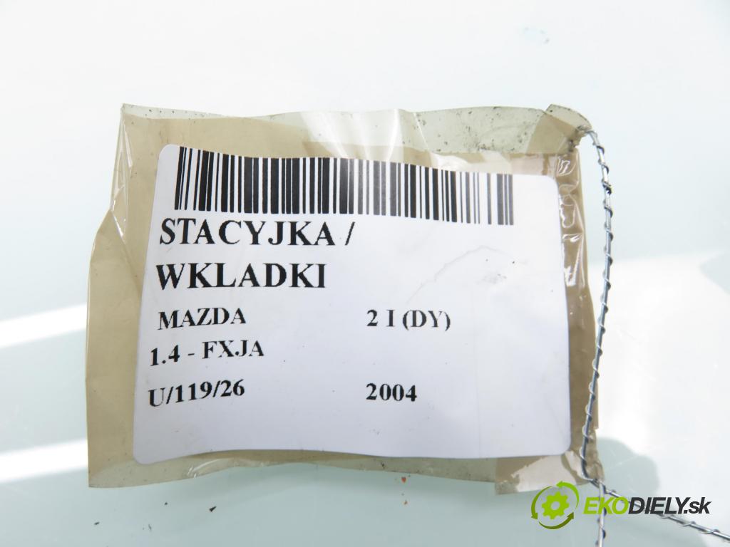 MAZDA 2 (DY) HB 2004 59,00 1.4 - FXJA 1388,00 spinačka / zámky VP2ALF15607AC