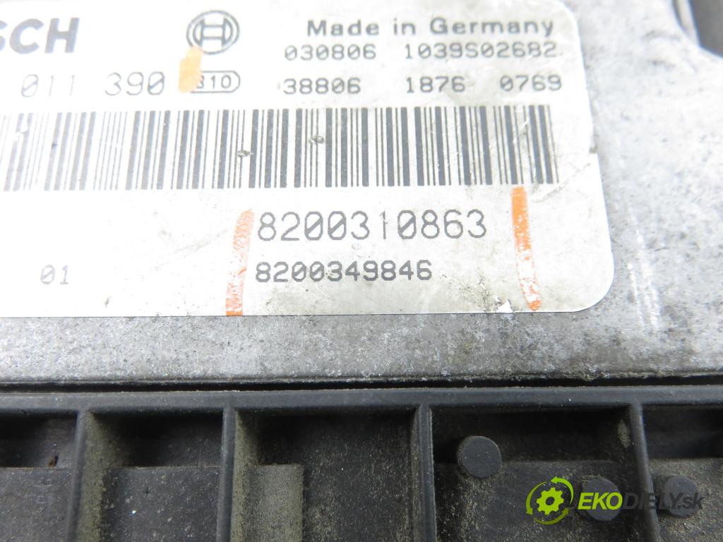 RENAULT SCENIC II (JM0/1_) MINIVAN 2003 88,00 1.9 dCi 120 - F9Q 812 1870,00 Riadiaca jednotka Motor 0281011390 ; 8200310863 ; 8200349846