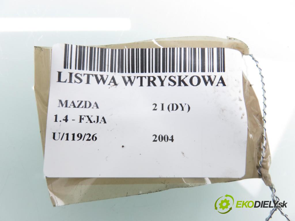 MAZDA 2 (DY) HB 2004 59,00 1.4 - FXJA 1388,00 Lišta vstrekovacia 98MFBB (Vstrekovacia lišta)
