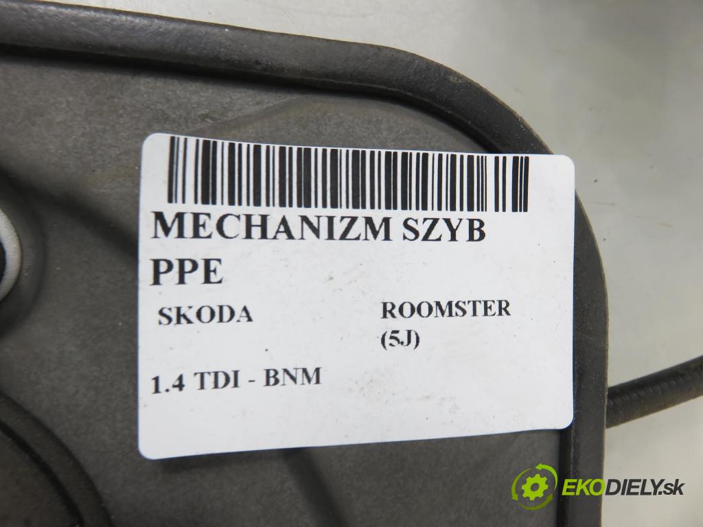 SKODA ROOMSTER (5J) HB 2010 51,00 1.4 TDI - BNM 1422,00 Mechanizmus okien 5J7837402L