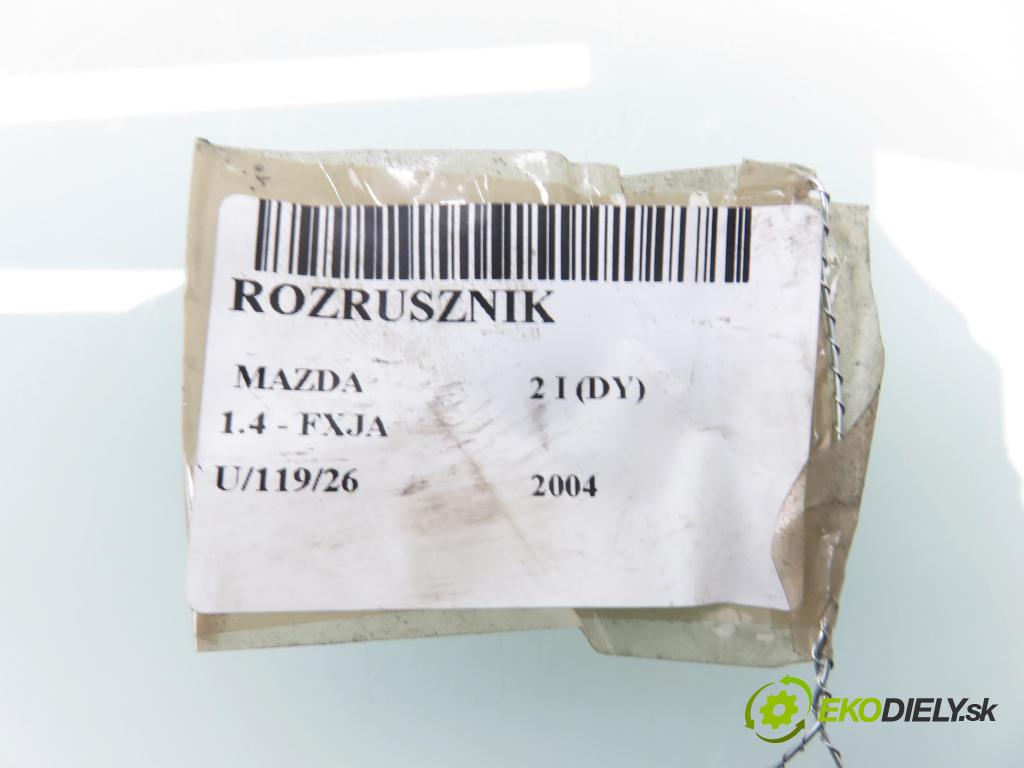 MAZDA 2 (DY) HB 2004 59,00 1.4 - FXJA 1388,00 Štartér 0001107417 ; 2S6U11000CB (Štartér)