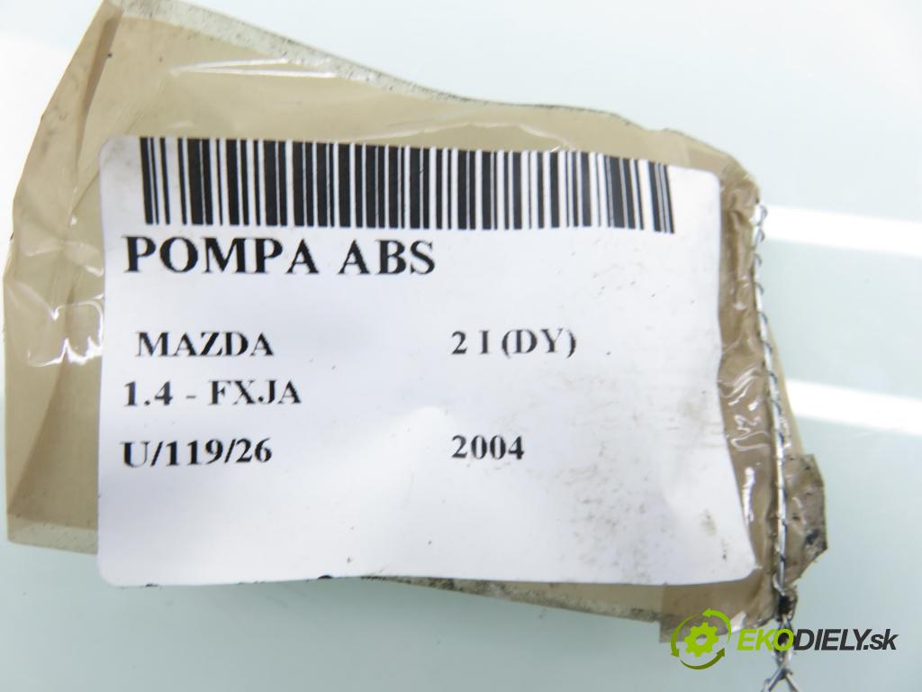 MAZDA 2 (DY) HB 2004 59,00 1.4 - FXJA 1388,00 Pumpa ABS 10097001173 (Pumpa ABS)