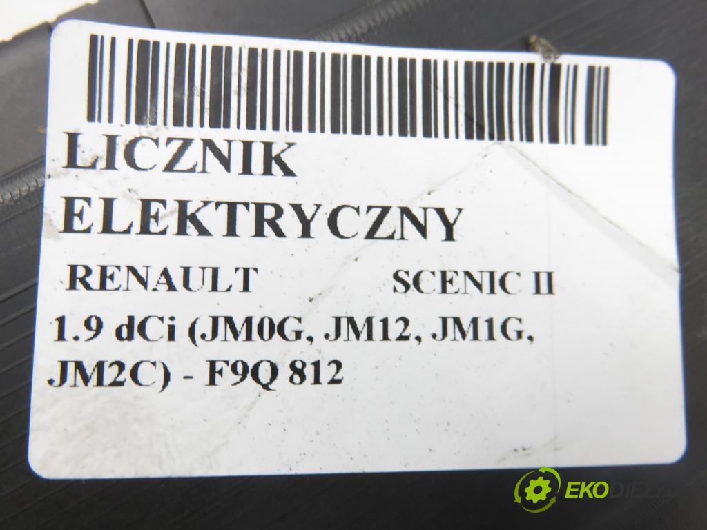 RENAULT SCENIC II (JM0/1_) MINIVAN 2003 88,00 1.9 dCi 120 - F9Q 812 1870,00 Prístrojovka elektrický P8200353671C
