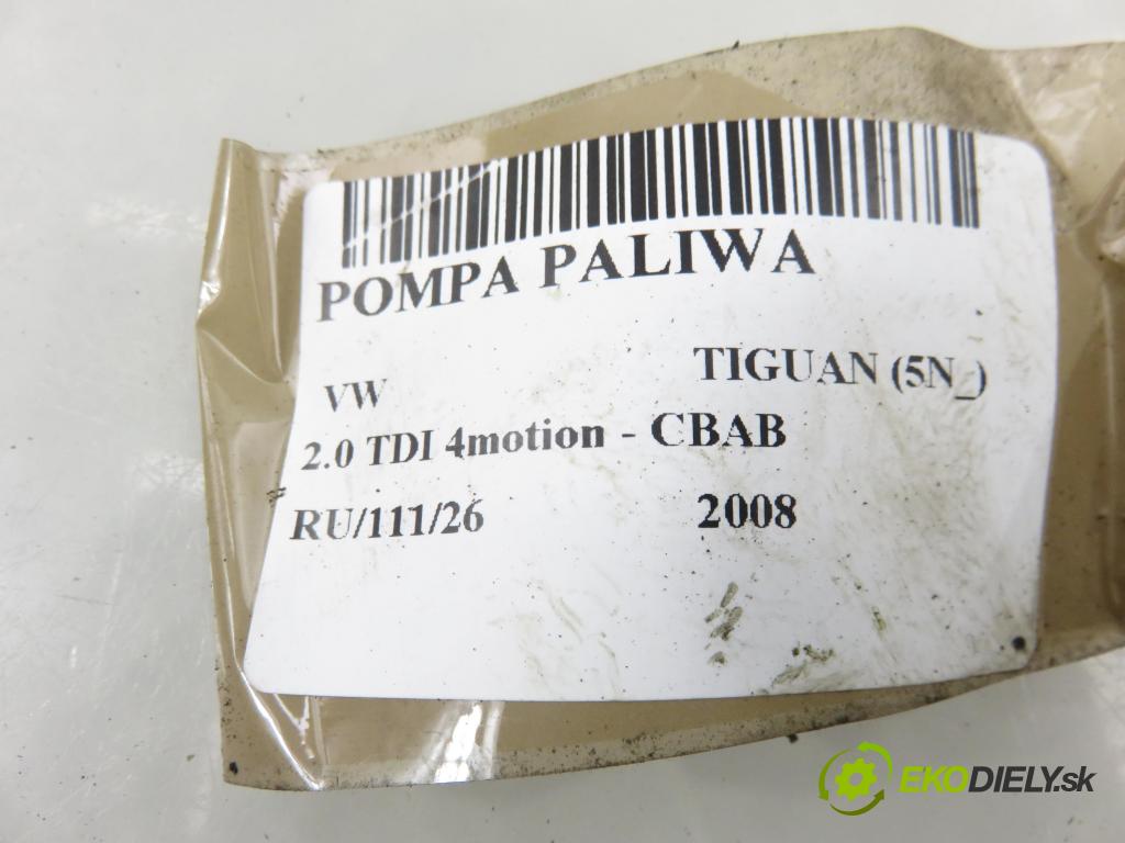 VW TIGUAN (5N_) SUV 2008 103,00 2.0 TDI 4motion - CBAB 1968,00 pumpa paliva 5N0906129C ; 5N0127023F ; 1K0906089A