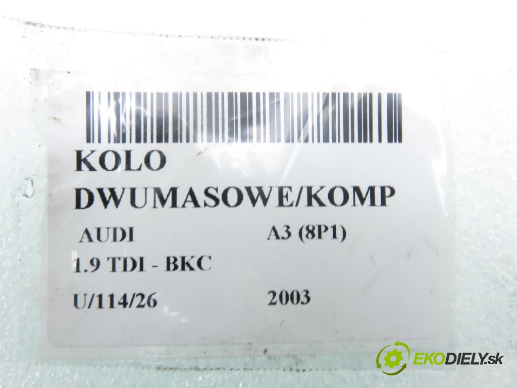 AUDI A3 (8P1) HB 2003 77,00 1.9 TDI PD 105 - BKC 1896,00 Koleso dvojvrstvové 3082001409 ; 1864001694 ; 2289000299