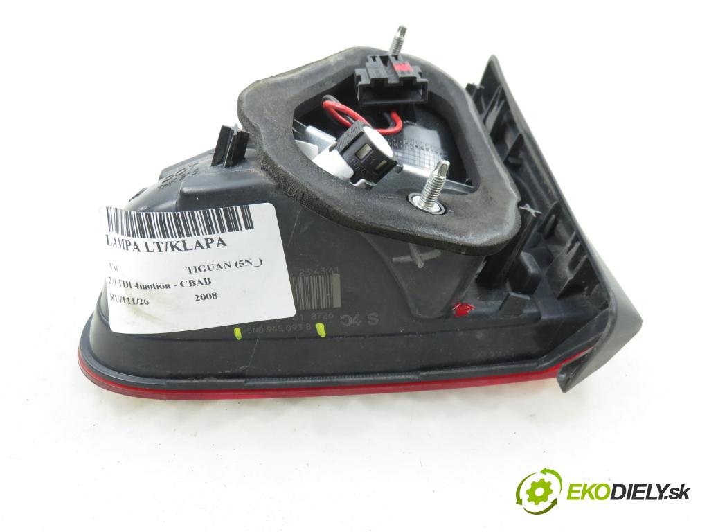 VW TIGUAN (5N_) SUV 2008 103,00 2.0 TDI 4motion - CBAB 1968,00 Svetlo ľavé zadné kufor 5N0945093B