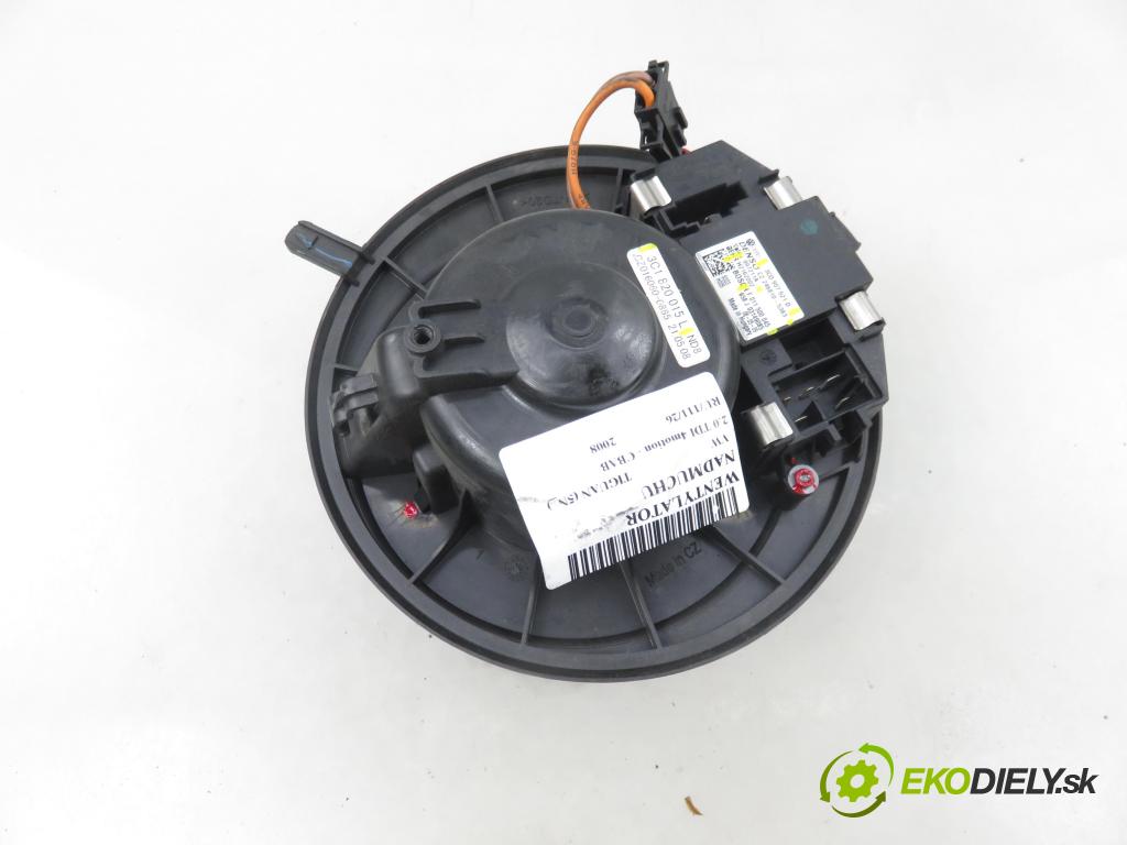 VW TIGUAN (5N_) SUV 2008 103,00 2.0 TDI 4motion - CBAB 1968,00 Ventilátor vetráku 3C1820015L ; 3C0907521D ; 997211A